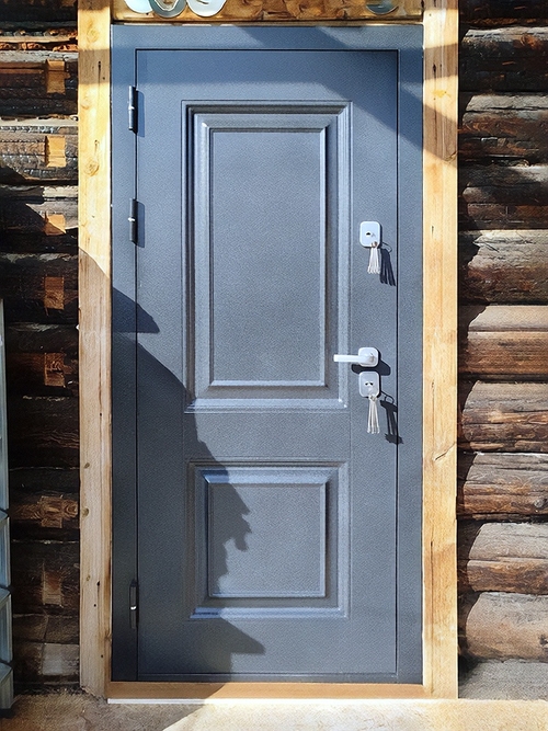 Уличная порошковая дверь